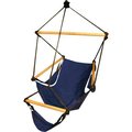 Bbqplus Cradle Chair Blue Wood Dowels BB896433